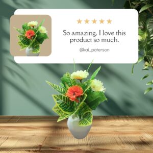 Artificial Mini Flowers Pot