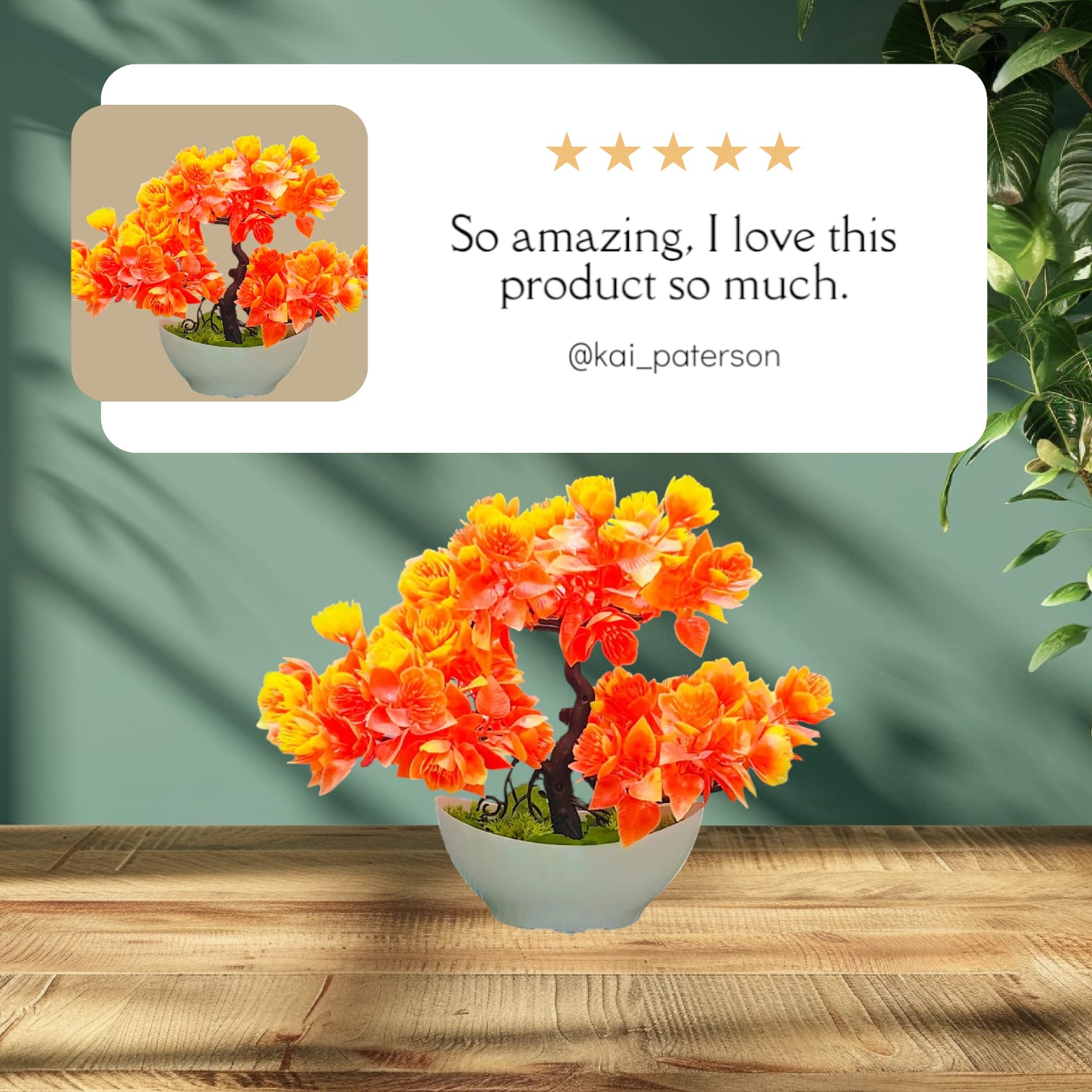 BOT 2 Artificial Flowers Pot - Image 1