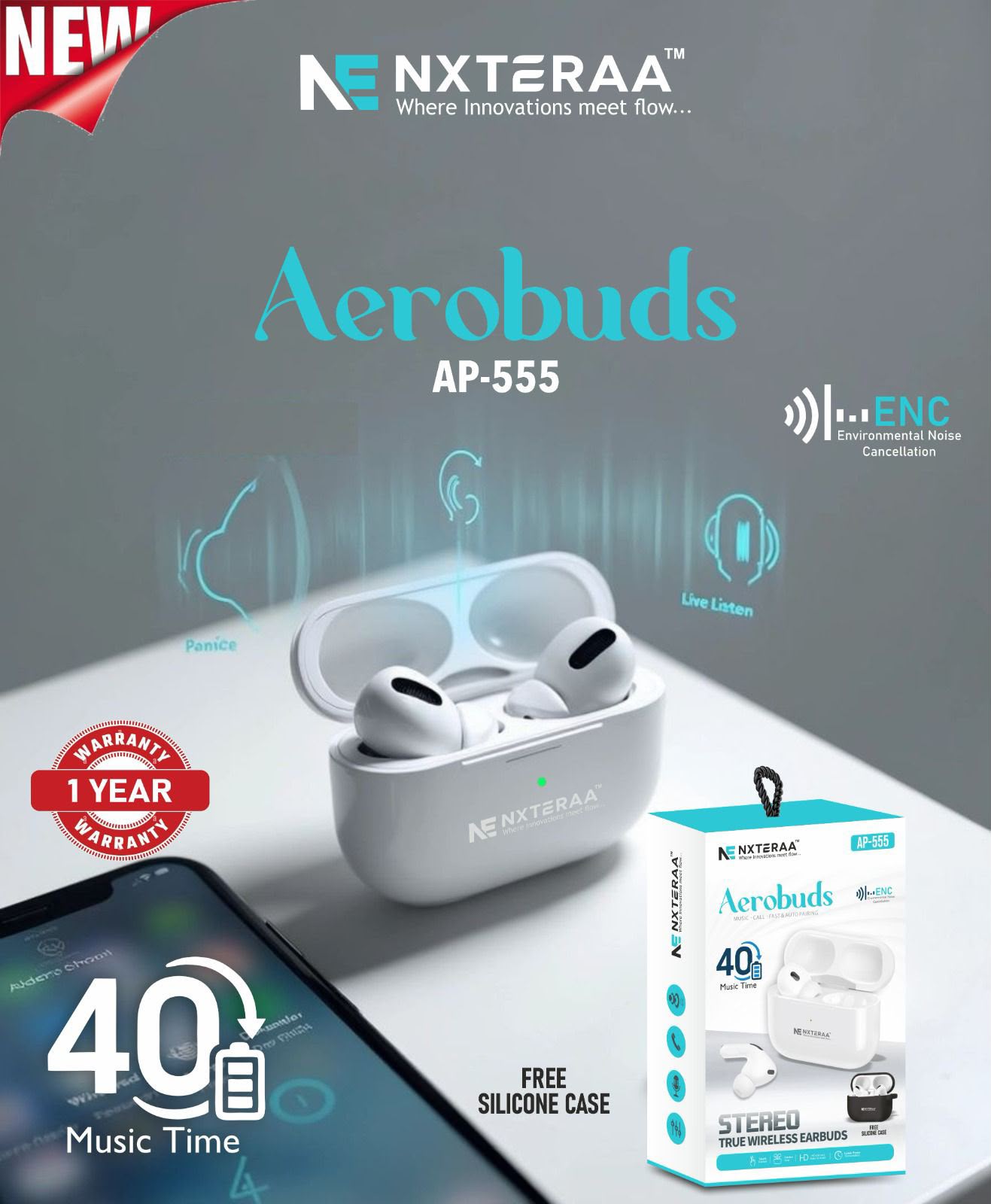 WhatsApp Image 2026-06-23 at 12.29.54 PM NXT AP-555 EARBUDS - Image 1